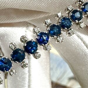 18k Sapphire & Diamond Bracelet